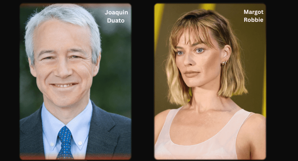 Joaquin Duato and Margot Robbie